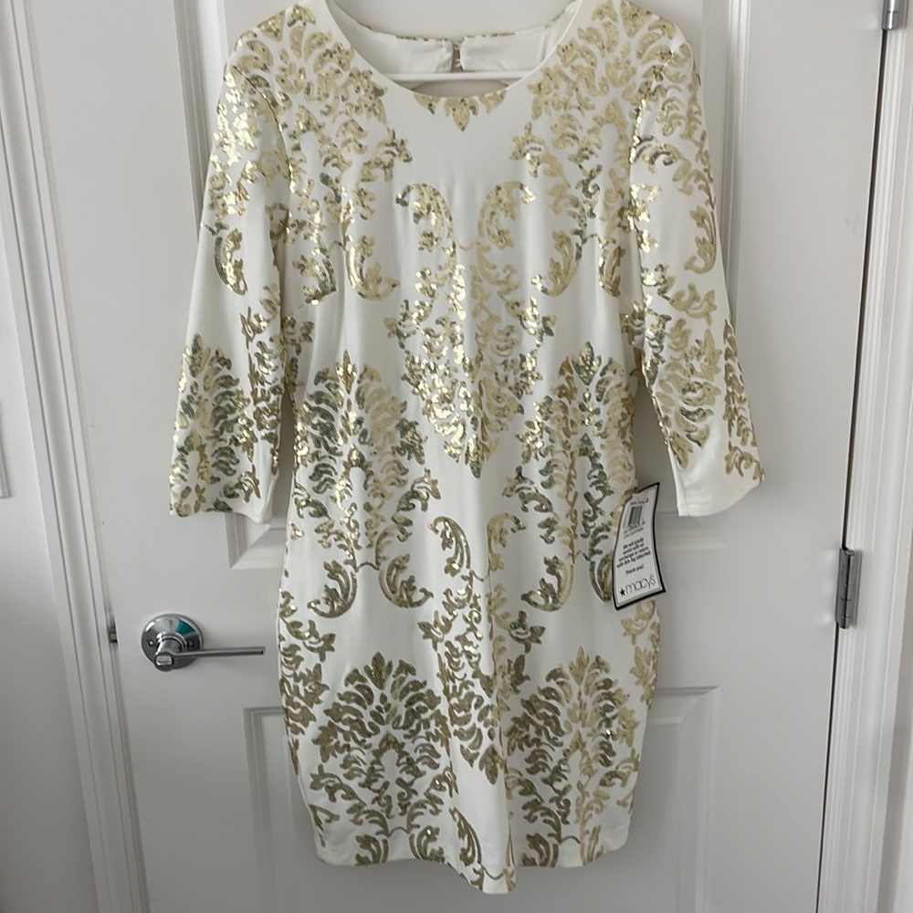 B.Darlin gold dress